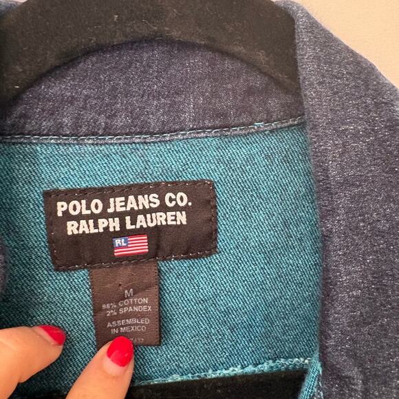 Vintage polo jeans company Ralph Lauren denim collectible jacket- - Picture 3 of 12
